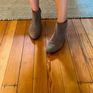 BC suede tan ankle booties - size 9